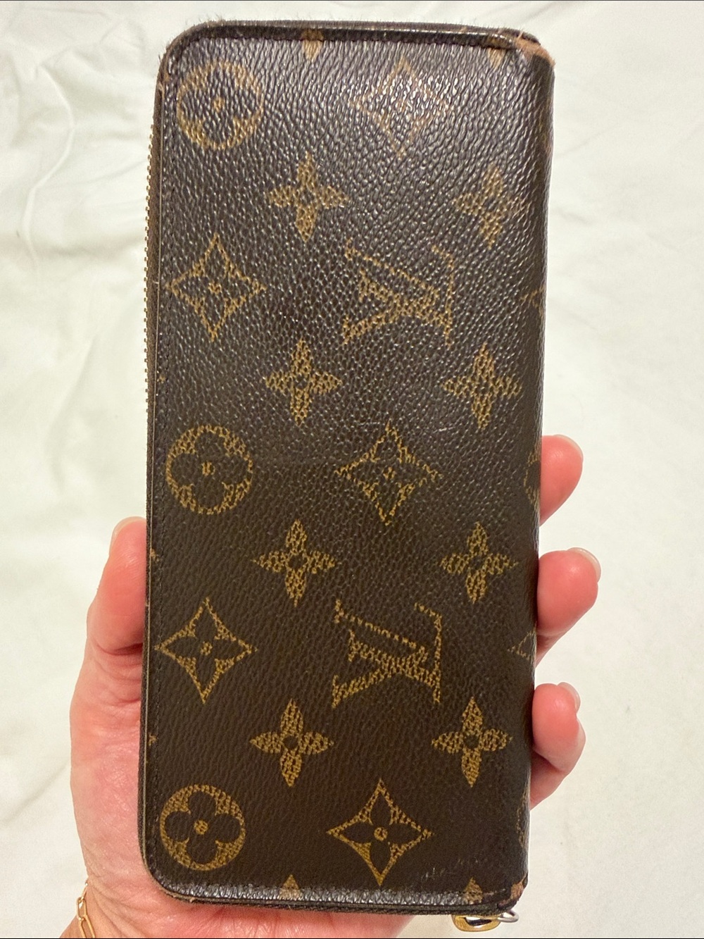Louis Vuitton Monogram Zip Wallet - Brown and Tan - Picture 2 of 7